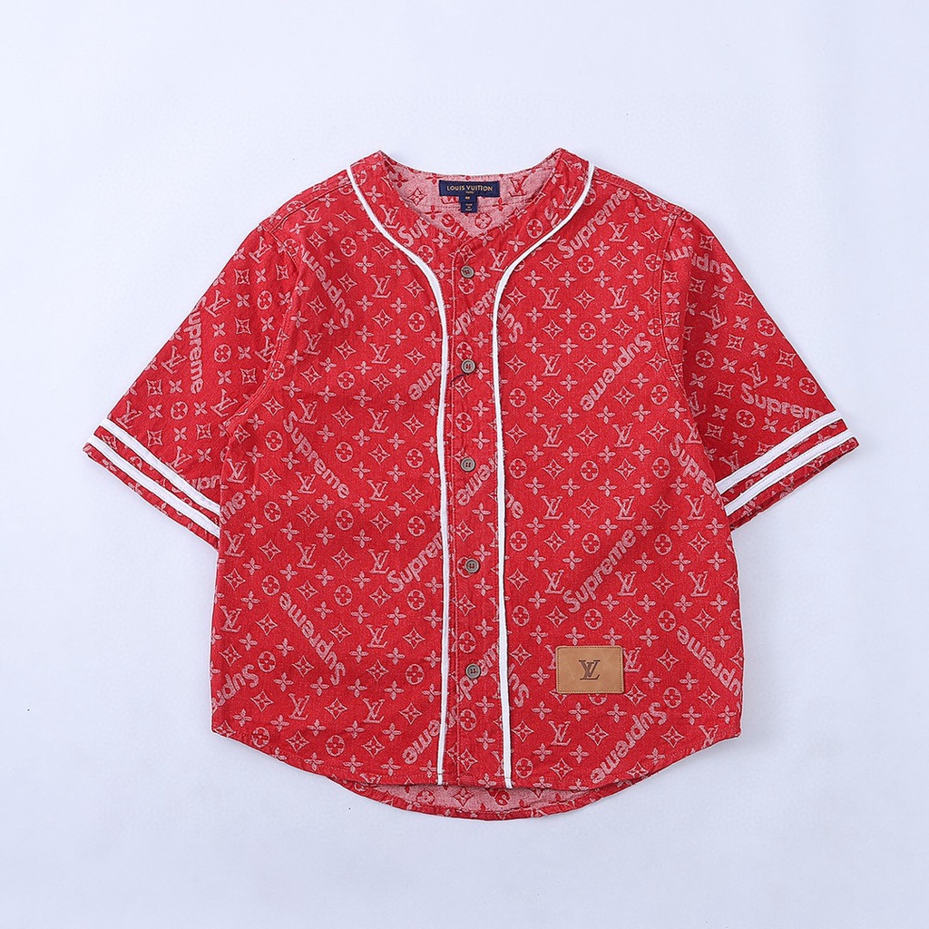 Áo Louis Vuitton x Supreme Jerney BaseBall FW21