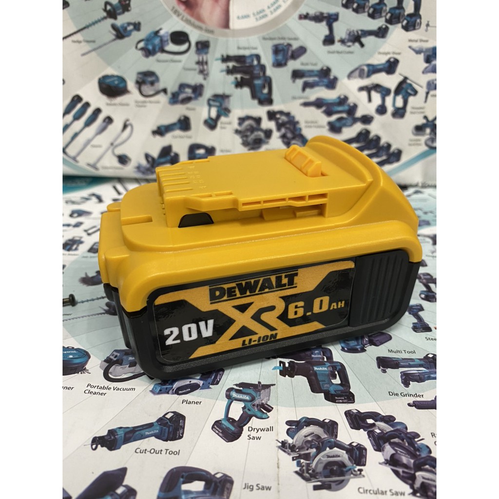 Pin Dewalt 20V đóng 4Ah -5 Ah-  6Ah cell Samsung, nhận sạc zin.