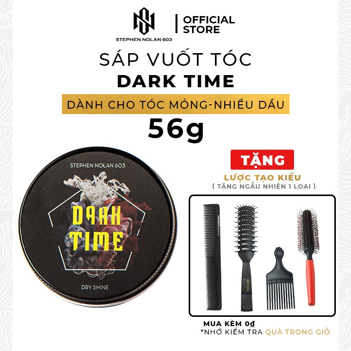 Sáp vuốt tóc Dark Time 56g Stephen Nolan 603 - Cho tóc mỏng và nhiều dầu