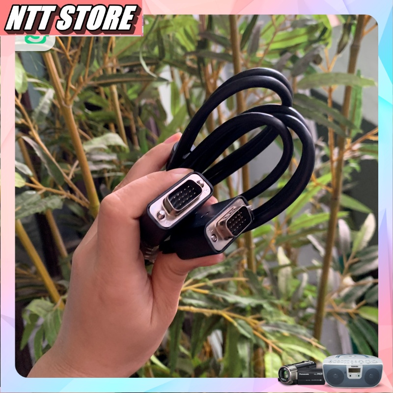 Dây Cáp Vga sang Vga dài 1 5m HÀNG BÓC MÁY DELL HP cực xịn dùng cho màn hình kết nối máy tính  máy chiếu, tivi box