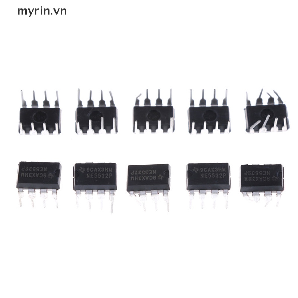 Set 10 Bộ Phận Giảm Tiếng Ồn NE5532P NE5532 DIP-8 Dual Op-Amp TI IC IC