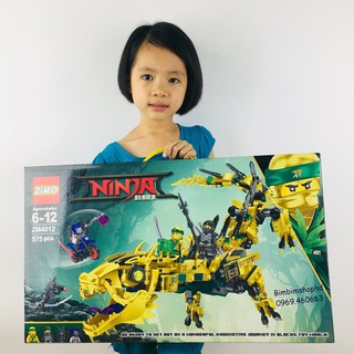 Lego Ninjago Rồng Vàng Siêu Hạng. Chiến Bình Rồng Vàng. Đồ chơi xếp hình cho bé trai hàng đẹp