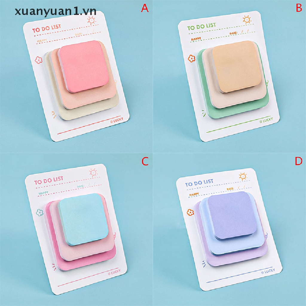 Bộ 90 Tờ Giấy Ghi Chú 3 Màu Sắc