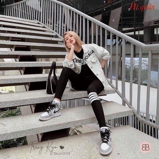 Quần legging nữ dáng dài 3 sọc