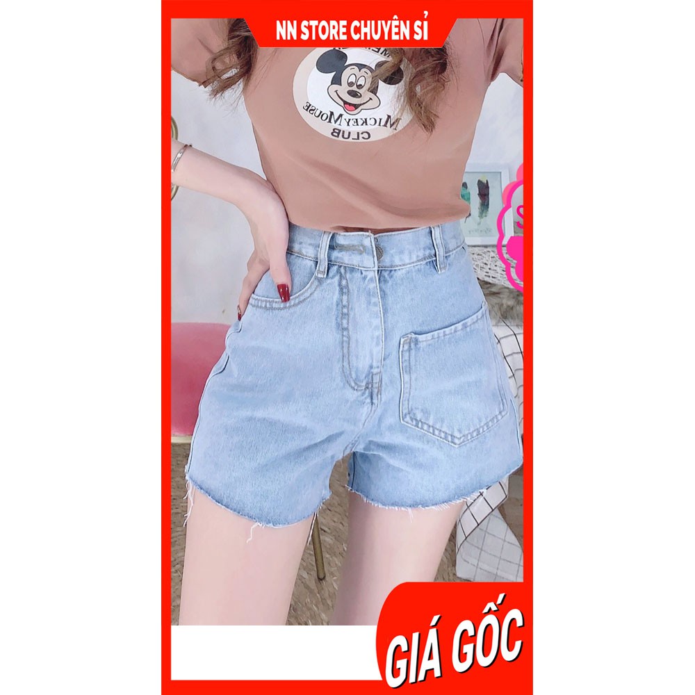 Quần short jean nữ  Quần đùi nữ chất jean cao cấp thêu hoa thêu chữ in hoạt hình dễ thương SLT short jean tổng hợp