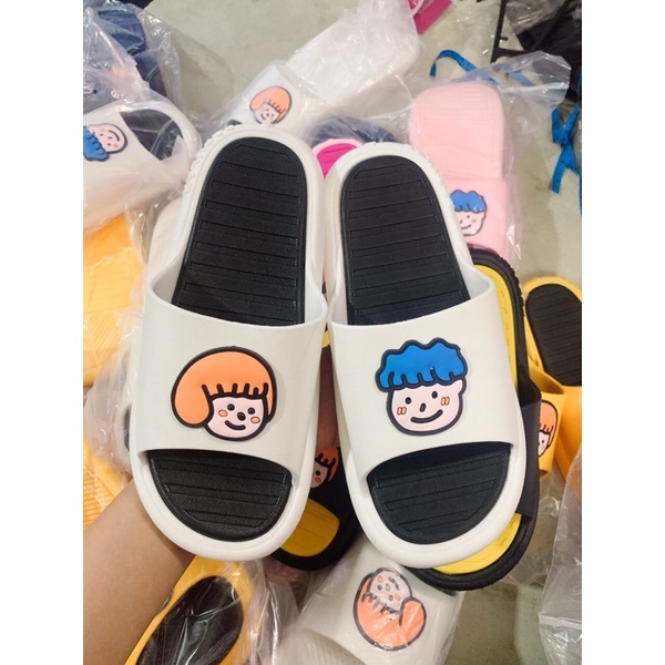 [MÃ HOT] DÉP NHỰA QUAI NGANG PVC HOẠ TIẾT CUTE