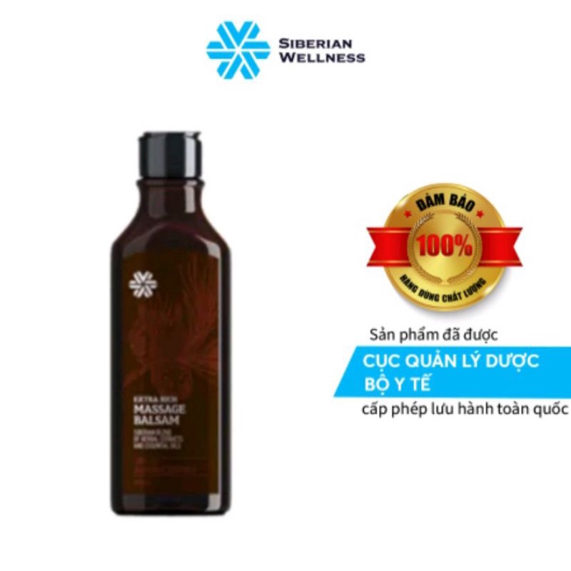 Dầu mát xa thảo dược- Siberian Pure Herbs Collection Extra Rich Massage Balsam 250ml / 1 chai