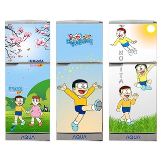 Decal dán Tủ Lạnh Mẫu Nobita chất liệu cao cấp