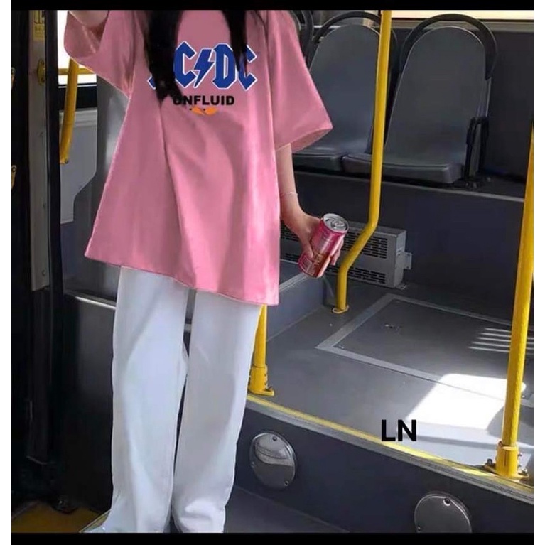 Sét áo ACDC + quần kaki trắng TH6