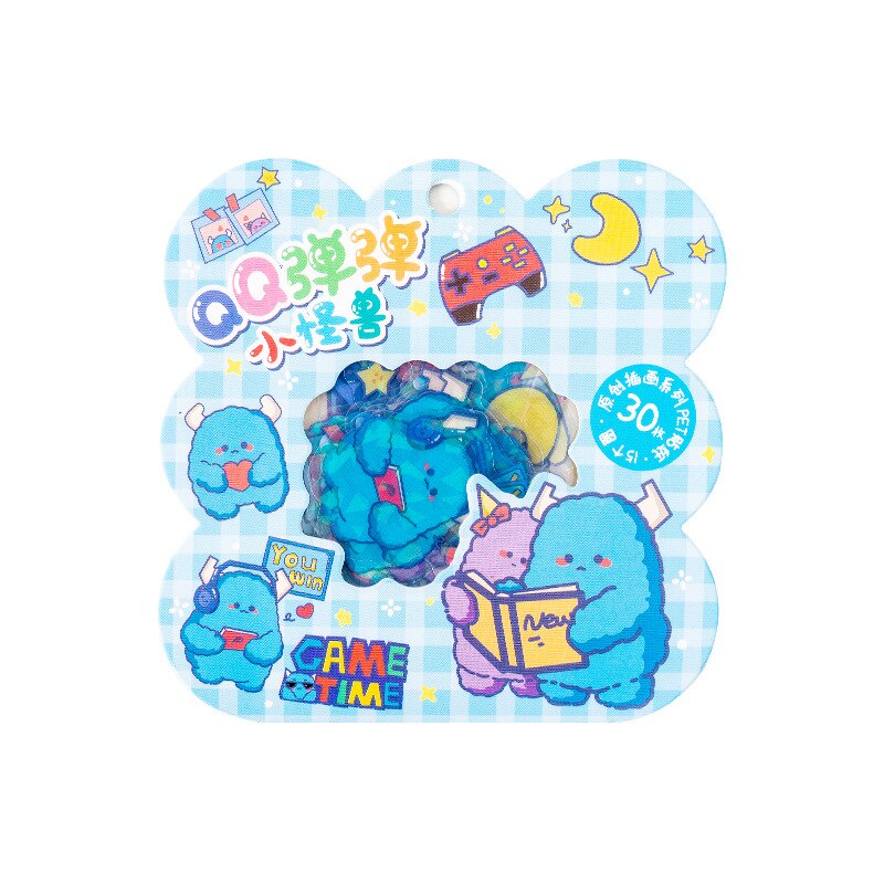 Set 30 tấm hình dán động vật dễ thương chống thấm nước