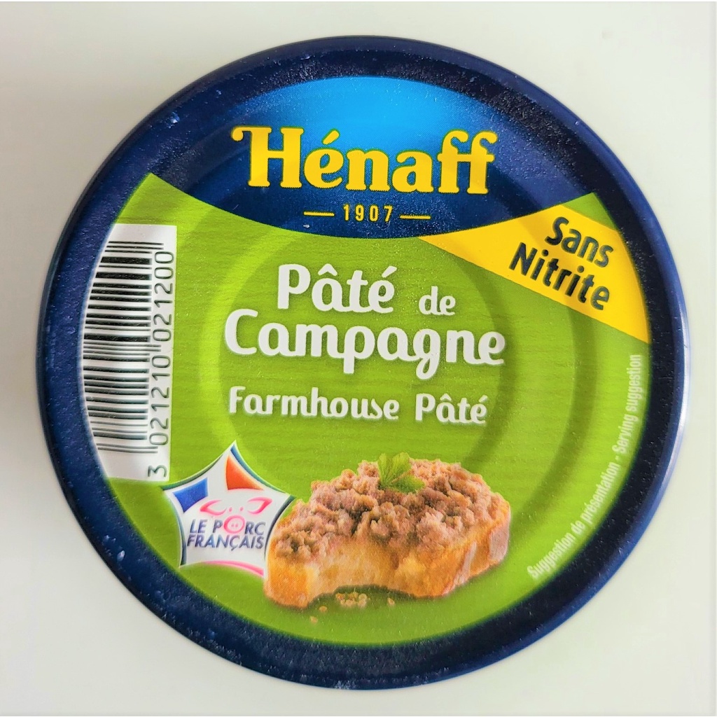 [Hộp XANH LÁ 130g] PA TÊ ĐỒNG QUÊ TRUYỀN THỐNG [France] HENAFF Farmhouse Pate