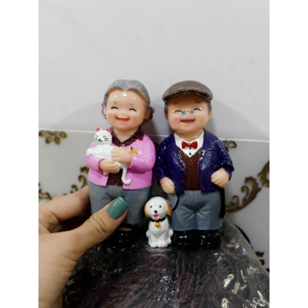 Tượng ông lão bà lão, tượng ông bà trăm năm hạnh phúc, trưng ý nghĩa tình yêu vĩnh cửu hạnh phúc