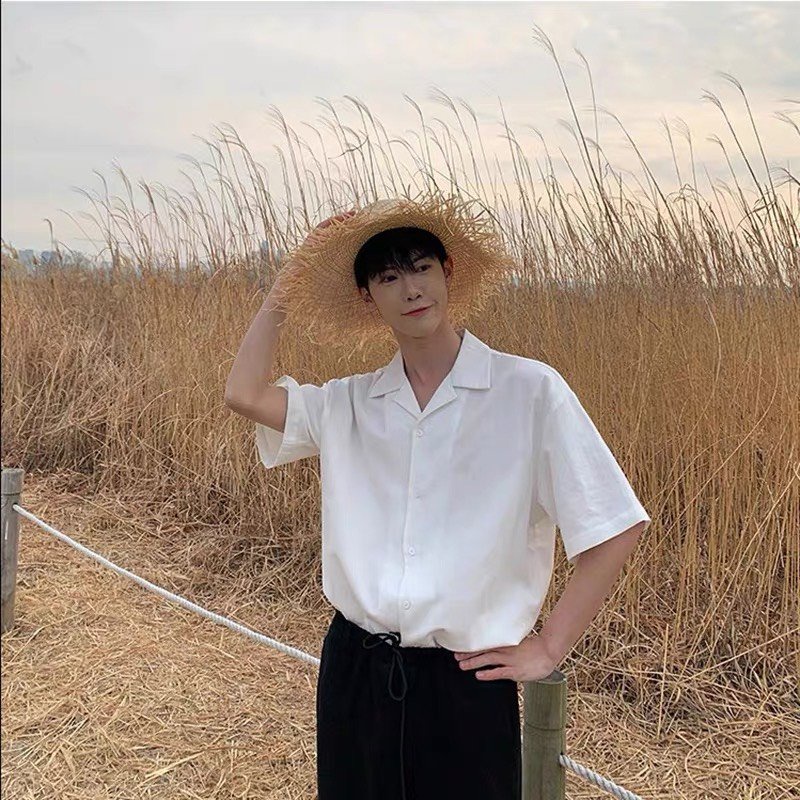 Áo Sơ Mi Ngắn Tay Nam Nữ TZTMEN Chất Liệu Lụa Cotton Cao Cấp