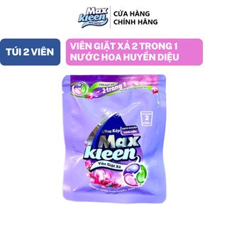  Túi Viên Giặt Xả MaxKleen Hương Nước Hoa Huyền Diệu (2 viên/túi)