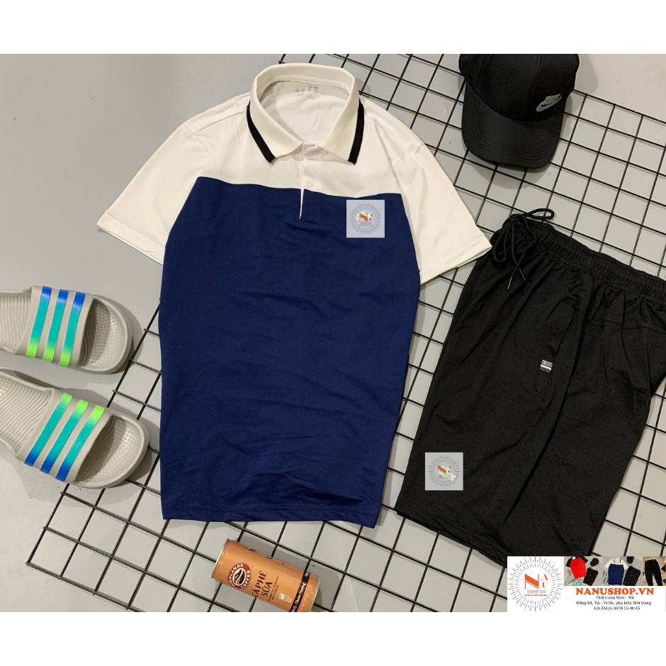 Bộ quần áo hè ❤FreeShip❤  cổ tròn/bẻ 4 màu lựa chọn, chất polo cá sấu thoáng mát. | BigBuy360 - bigbuy360.vn