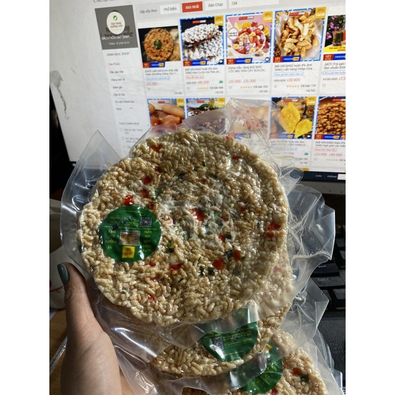 (DATE luôn mới)Cơm cháy nếp chiên chà bông (Hàng Cty) 1 bánh ăn siêu mê ly | BigBuy360 - bigbuy360.vn