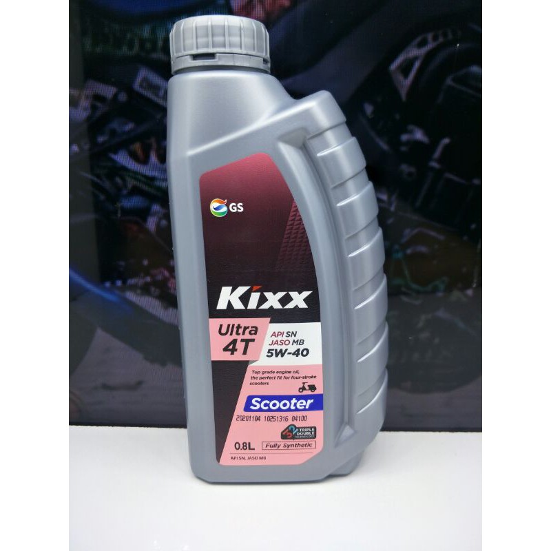 Nhớt Kixx tay ga Ultra 5W40 Fully Synthetic 800ml nhập khẩu Hàn Quốc nhớt xe tay ga