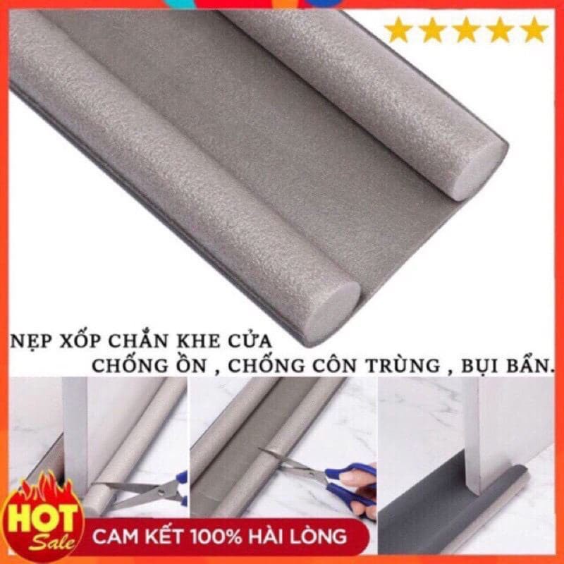 Nẹp xốp bịt đáy cửa cách nhiệt, bụi, côn trùng -Thanh chắn khe hở cửa chống thoát hơi máy lạnh