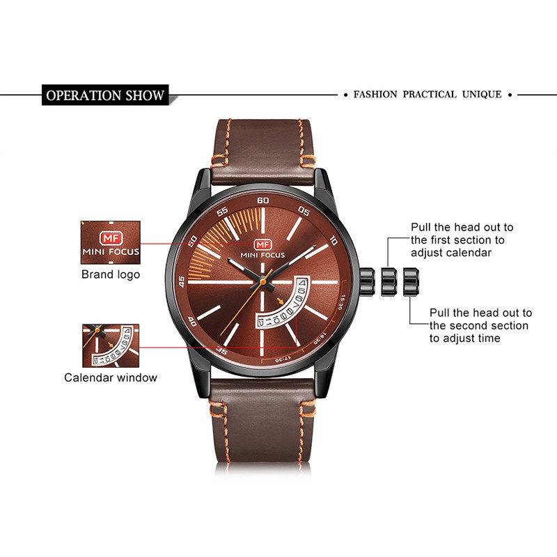 Đồng Hồ Đeo Tay MINIFOCUS Chống Nước Dành Cho Nam