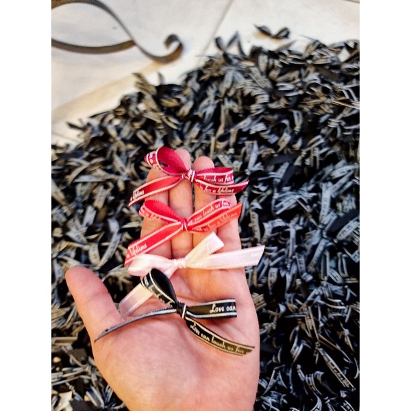 Nơ chữ 1 cm, ruy băng 1 cm chữ