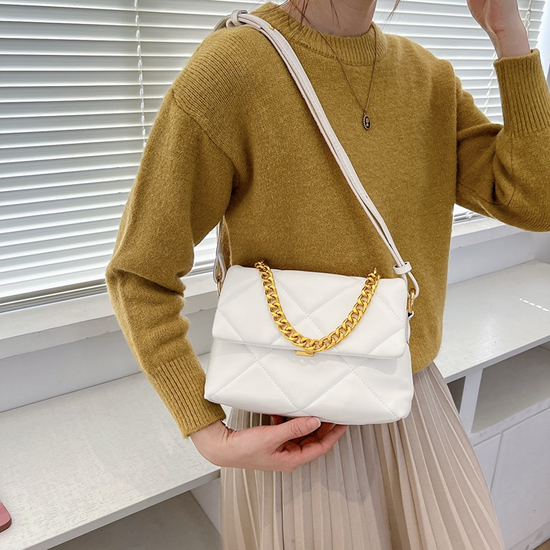 Túi Đeo Chéo Dây Xích Đính Kim Cương Giả Cao Cấp Thời Trang Dành Cho Nữ