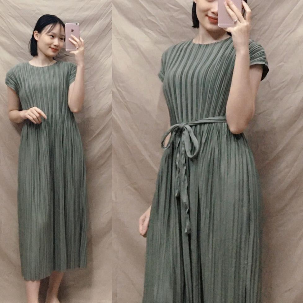 Váy bầu đẹp thời trang xếp li mẫu mới đầm bầu công sở dáng dài bigsize maternity dress 😘