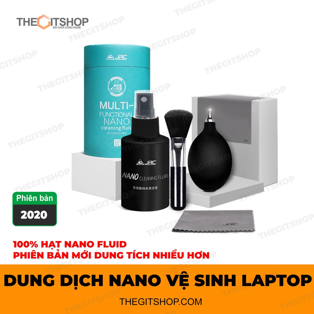 Combo dung dịch nano lau chùi vệ sinh màn hình, bàn phím cho máy tính, laptop, macbook