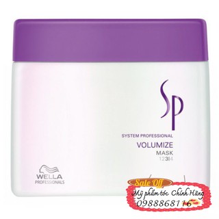 Hấp dầu dày tóc SP Wella volume mask 400ml Cao cấp