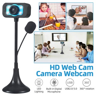 Webcam Máy Tính Có Đèn Led 4 Bóng