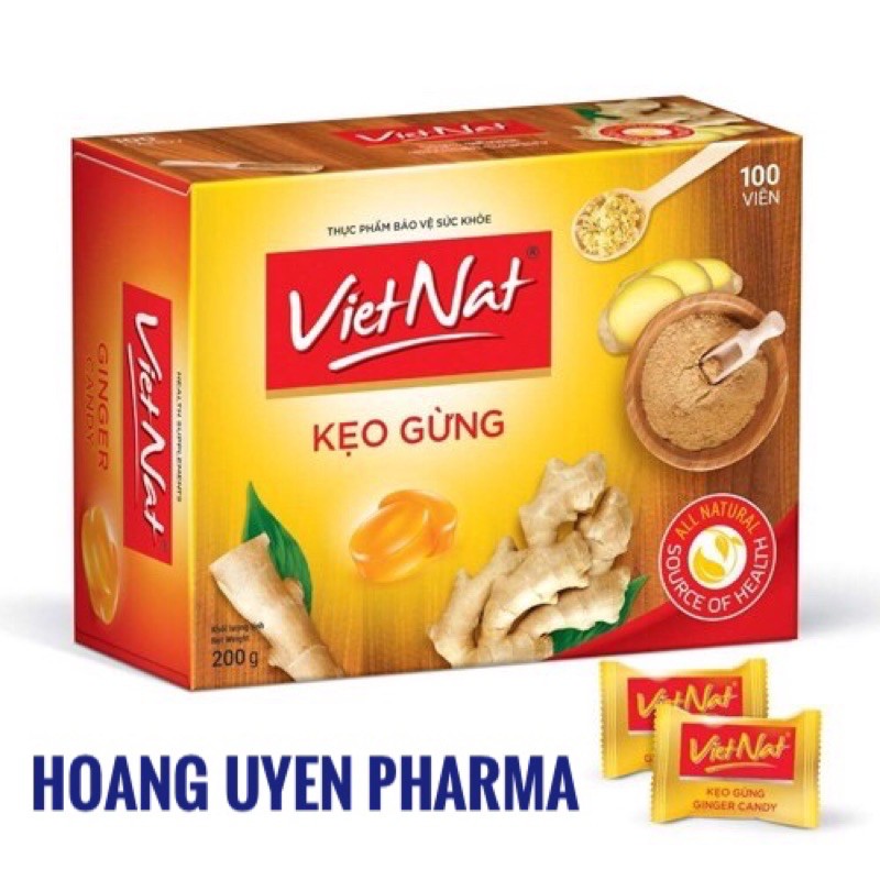 Kẹo gừng Vietnat - Hộp 100 viên