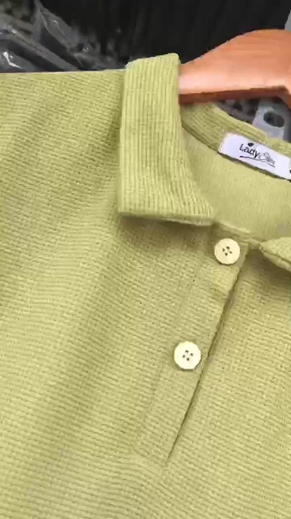 Áo polo nữ bigsize 87 kg _ Áo nữ cổ bẻ chất cotton tổ ong co giãn phong cách Hàn Quốc APL | BigBuy360 - bigbuy360.vn