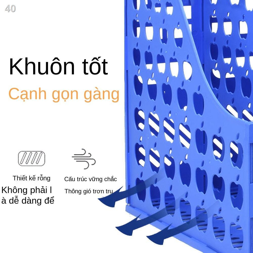 MGiá sách kệ đựng hồ sơ Shibao bảng Hộp tập tin dữ liệu phía trên lưu trữ máy tính để bàn cung cấp thư mục