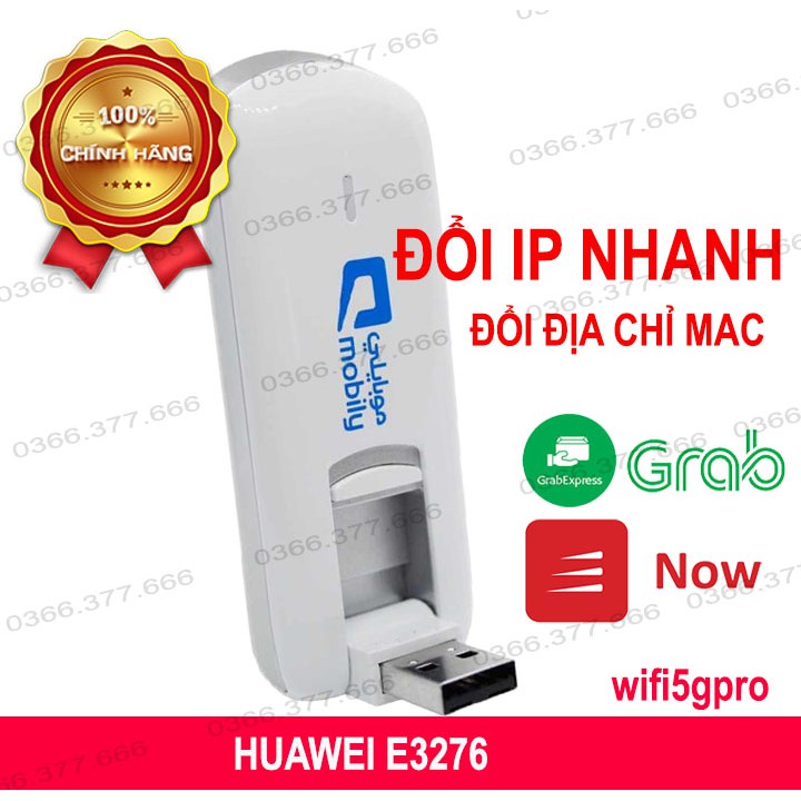 Usb 3g dcom 3,5G/4G Huawei E3276 CÓ IPV6 DÙNG ĐA MẠNG VÀ ĐỔI IP, Dcom ipv6