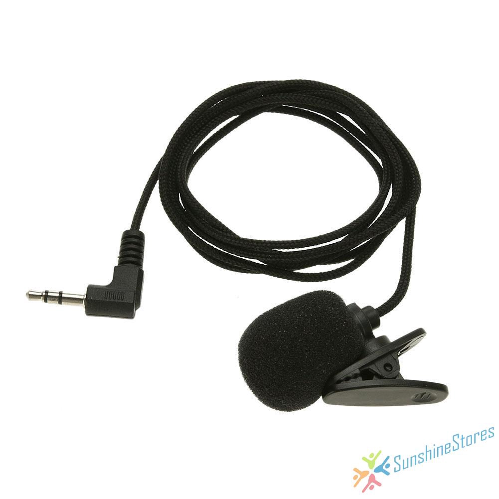 Mini Clip-on Lapel Microphone Hands-free 3.5mm Condenser Wired Microphone