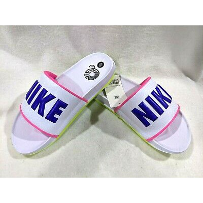 Chính Hãng Dép Nike quai ngang OffCourt Trắng Hồng