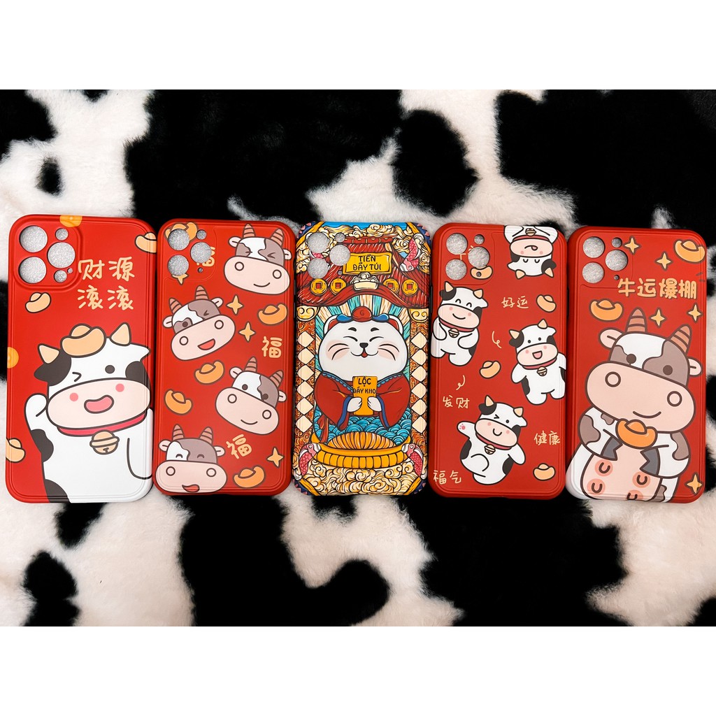 🌸Ốp lưng iphone🌸Mèo thần tài và trâu vàng full ip 6-6s/6-6s-plus/7-8/7-8-plus/X-XS/XSMAX/11/11-pro-max/12- pro - max
