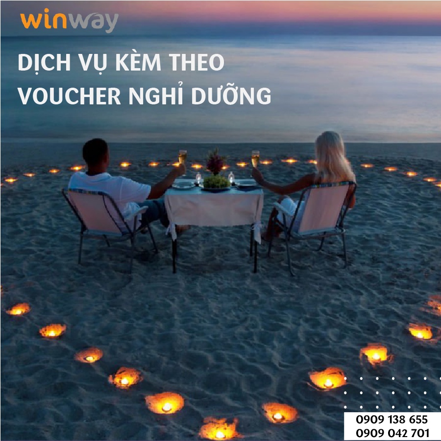 Gift voucher 500K - 1000K sử dụng dịch vụ kèm theo Voucher du lịch bất kỳ tại WinWay