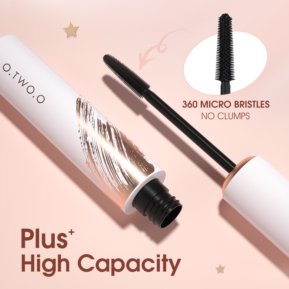 Mascara O.TWO.O sợi lụa 4D làm dài mi không thấm nước lâu trôi 47g