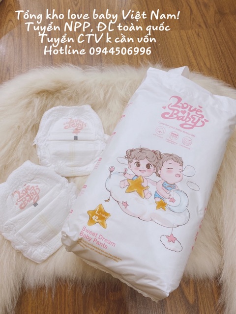 Bỉm hữu cơ LoVe BaBy UK NB36-S50-M46-L42-XL38-XXL34