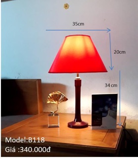 Đèn ngủ để bàn cao cấp thán gỗ