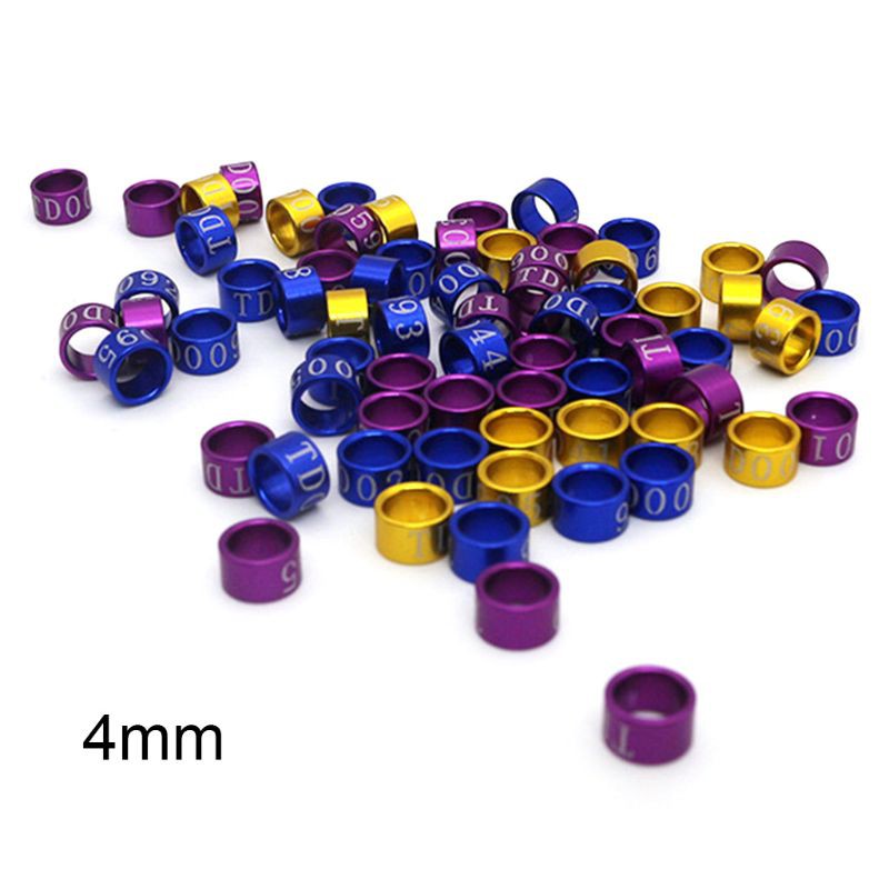 SUP 50 Pcs Mix Color Bird Foot Ring Bands Clip on Leg Rings for Pigeon Dove Chicks