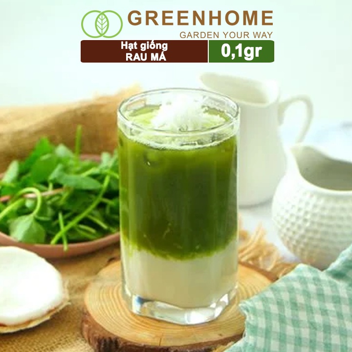 Hạt giống rau Má Greenhome, gói 0.1gr, sinh trưởng mạnh, năng suất cao R12