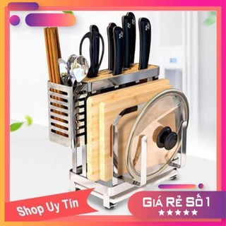[SALE25]  (TKQT) KỆ GÀI DAO THỚT ĐA NĂNG INOX 304 NGUÊN KHỐI tutu.hahastore(CMT88) HG0901 HG2703