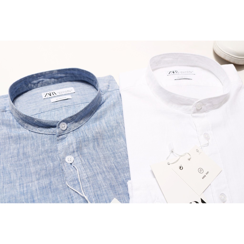 ❤️Áo sơ mi linen cổ trụ siêu mềm ❤️ , dáng Slimfit đẹp với tông màu mới thời trang sẽ làm hài lòng quý khách