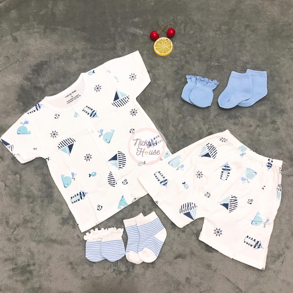 Bộ cộc tay họa tiết Leelee Kids