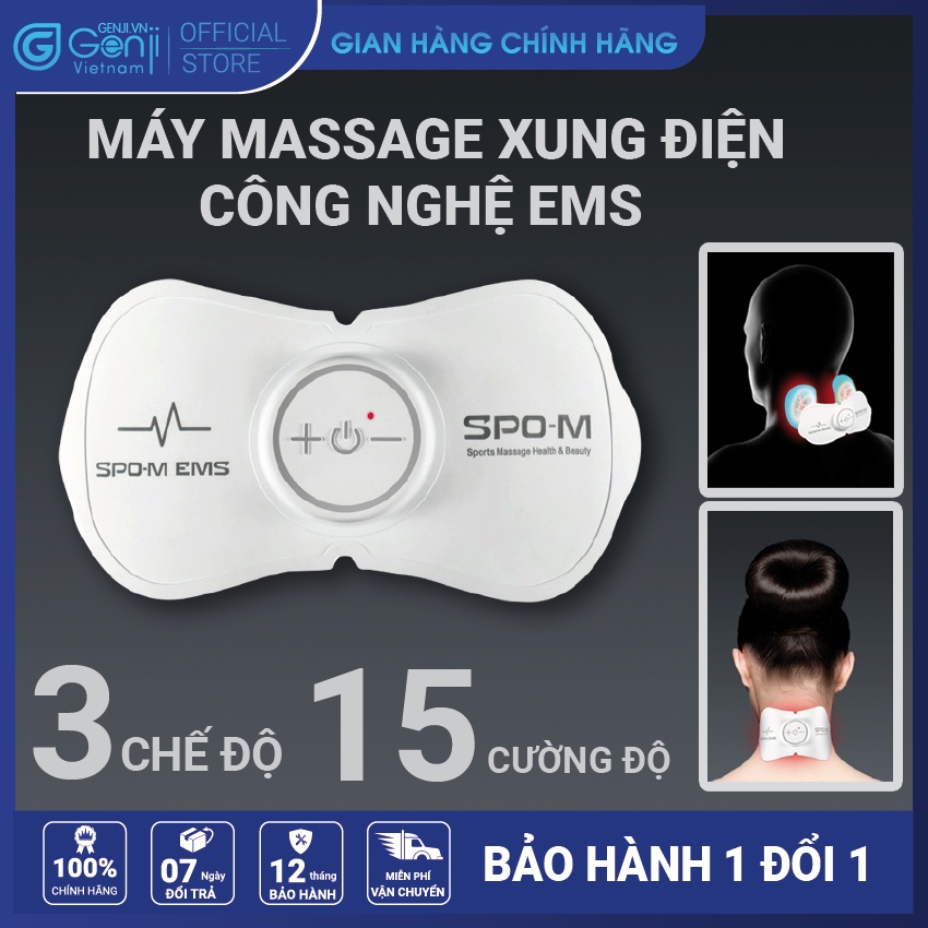Miếng Dán Massage Xung Điện SPO-M, Máy Mát Xa Xung Điện Trị Liệu Toàn Thân