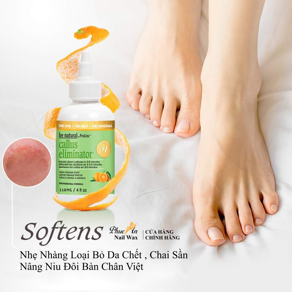 Dung Dịch Chà Gót Callus Eliminator + Dưỡng,Cây chà gót chuyên dụng.