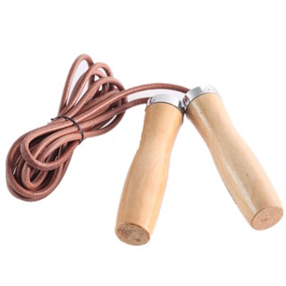 Dây nhảy thể dục da cán gỗ