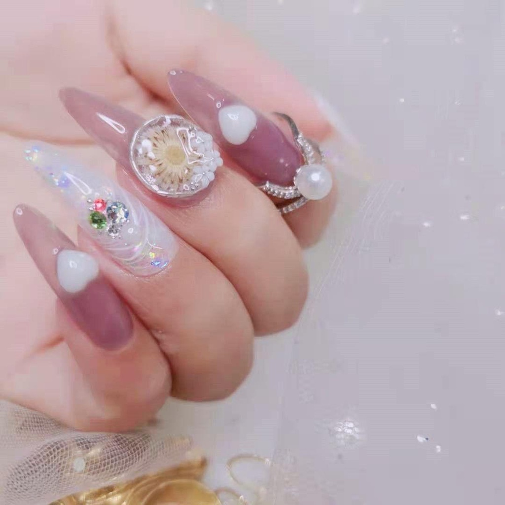 XIANTIN Sticker Dán Móng Họa Tiết Hoa 3D