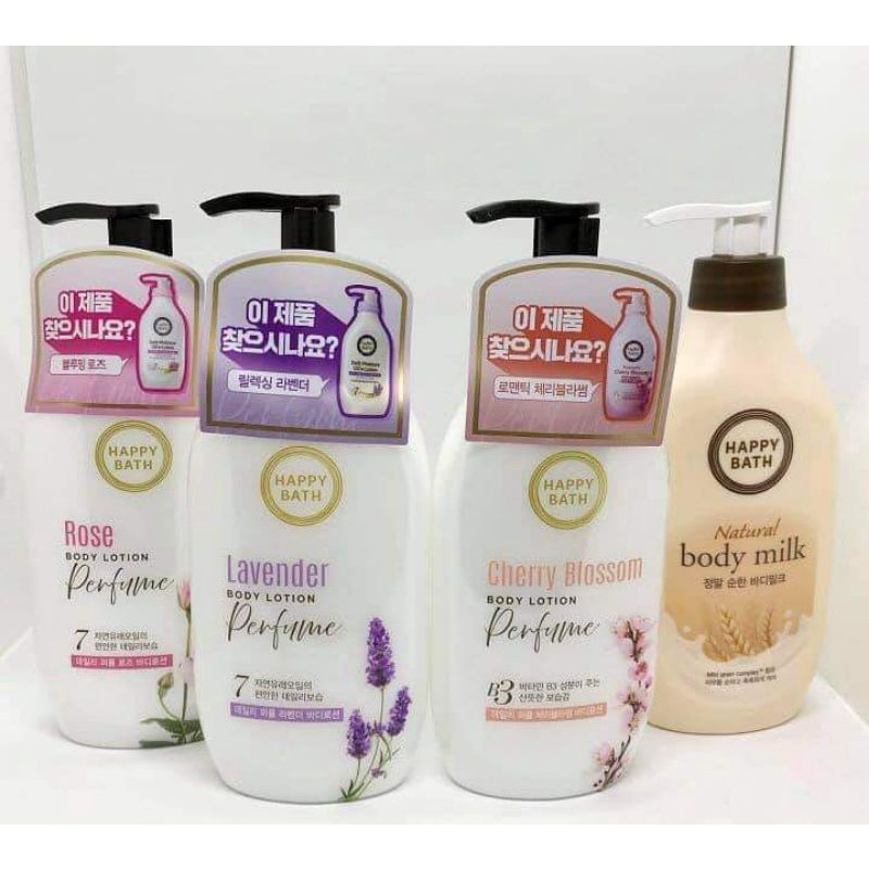 Sữa dưỡng thể Happy Bath body lotion siêu mềm mượt cho da